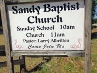 Sandy sign